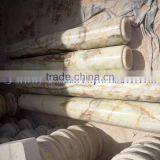 NEW ARRIVAL LIGHT GREEN ONYX COLUMNS PILLARS CARVED TOP thumbnail-1