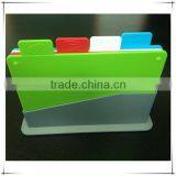 PP Material Good Quality Four PCS In One Set Rectangle Cutting Board thumbnail-1