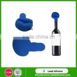 China Factory Outlet Silicone Wine Bottle Stopper,Finger Shape Silicone Wine Stopper thumbnail-3
