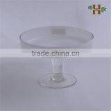 2014 High-grade Footed Glass Compote With Unique Design, Latest Wedding Glass Vase on Foot thumbnail-2