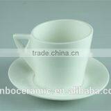 New Bone China Ceramic Jumbo Tea Cup and Saucer, Porcelain Cheap Coffee Cups thumbnail-1