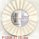 High Quality Best Selling Decorative MOP Round Natural Wall Mirror thumbnail-1