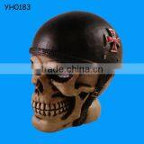 Hot Sale Solid Resin Helmet Biker Funny Skull Head thumbnail-1