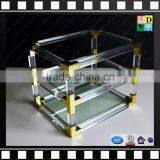 Clear Acrylic Cube 2 Layers Coffee Tables With Metal From Shenzhen Yidong thumbnail-3