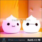 Portable Silicone LED Colorful Baby Night Light, USB Rechargeable Children Night Lamp With Warm White, 7-Color Breathing thumbnail-6