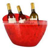 Clear Plastic Ice Bucket For Wine Cooler