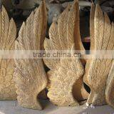Antique Gold Wood Angel Wings thumbnail-1