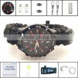 Survival Paracord Bracelet Watch 10-in-1 Rescue Kit thumbnail-1