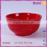 Ceramic Red Glazed Wedding Gift Decorative Bowls thumbnail-1
