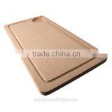 New Design Beech Wood Cutting Board Natural Wooden Kitchen Chopping Blocks With Groove thumbnail-2