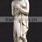 High Quality Chinese Stone Carving Sexy Marble Girl Statue thumbnail-2