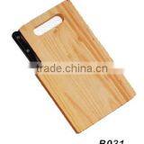 Natural Rubber Wood Cheese Board With Knife thumbnail-2