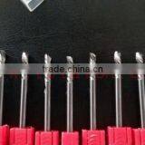 Tungsten Carbide SINGLE FLUTE LEFT HAND SPIRAL-RIGHT HAND CUT ROUTERS