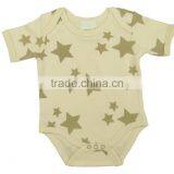 Organic Latest Design Soft and Comfortable Baby Body Suits and Organic Cotton Printed Short Sleeve Baby Body Suits thumbnail-1