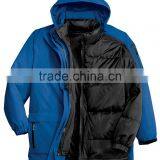 Mens Washed Duck Cloth Insulated Hooded Work Jacket thumbnail-6