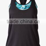 2016 Cool Watery Print Sport Tank Top Activewear Sport Bra HST8023 thumbnail-1