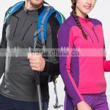 2016 New Long Sleeve Zipper Collar Jerseyes Climbing Hiking Running Camping T-shirt thumbnail-3