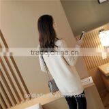 Wool Sweater Design for Girl White Cotton Pullover Sweater Women thumbnail-5
