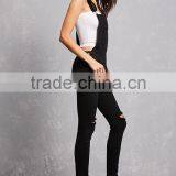 Fashion Distressed Denim Overalls for Women thumbnail-4