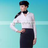 White Shirt And Black Skirts For Eastern Airlines Flight Attendant Uniforms thumbnail-3