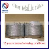 1' silver metallic colour ribbon