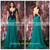 Low Back Black Lace Latest Party Prom Dress Designs for Ladies thumbnail-1