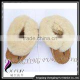 CX-SHOES-05 Wholesale Funny Breathable Genuine Sheep Skin Leather Baby Shoes In Bulk thumbnail-2
