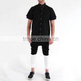New Fashion White and Black Combination Pants Mens Hip-hop Trousers thumbnail-1