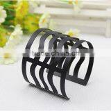 yi wu Black Metal Bangle Jewelry Sexy Lady's Punk Style Gold Hollow Bangle Arm Cuff From yi wu thumbnail-5