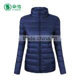 European Style Winter Shiny Ultra Light Thin Foldable Women Goose Down Jacket thumbnail-4