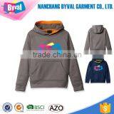 Boys Fleece Hoodie Custom Printed Logo Pullover Sweatshirts Jacket Classic Kangaroo Pocket Tracksuit Kids Wholesale Hoodies thumbnail-1