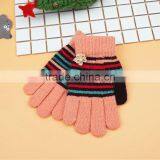 TC13025 Cheap Winter Warm Knitted Kids Gloves New Fashion Cute Long Finger With Fingers thumbnail-2