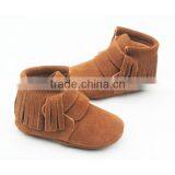 Wholesale China Leather Shoe Baby Tassel Heels Boots thumbnail-1