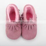 Wholesale Baby Moocsin Shoes Suede Leather Baby Girl Boots thumbnail-5