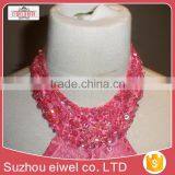 Sleeveless Pink Halter Flower Girl Dress for 9 Years Girl thumbnail-4