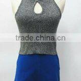 Runwaylover Europe Style 2017 Ladies Fashion 100% Cotton High Waist Shorts With Side Zipper thumbnail-3