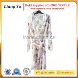 Polyester Printing Super Soft Coral Fleece Bathrobe for Women China Supplier Wholesale thumbnail-3