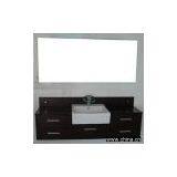 Ceramic Washbasin With Soild Wood Bathroom Cabinet thumbnail-1