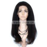 Top Quality Yaki Lace Front Brazilian Human Hair Wig thumbnail-2