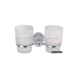 double glass cup holder