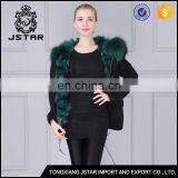 Men and Women Short Black Rabbit Fur Coat With Real Lined thumbnail-4