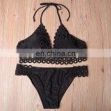 women black lace sexy mature bikini beach wear Yiwu Supplier