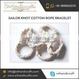 Sailor Knot Cotton Rope Bracelet at Lowest Price