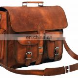 Indian Handmade Real goat Leather Men's Cross body bag Leather office sling bag Wholesale 2016