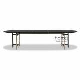 Black Round IRON & MARBLE DINING TABLE thumbnail-1