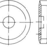 Core cut blade used in paper industry