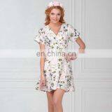 2019 Summer Family Outfits Floral V Neck Short Sleeve Mother and Daughter Long Maxi Dresses for Mom thumbnail-4