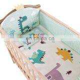 2020 New Design Baby Bumper Set 100% Cotton Fabric Cartoon Printed Luxury Modern Style Multi Size Baby Crib Bedding Set thumbnail-3