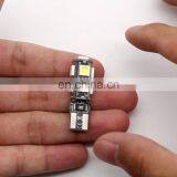 CANBUS No Error Car Accessories 9Smd 5050 12V Wedge Light Bulb Lamp T10 W5W Car Interior Led Lights thumbnail-1