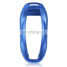 7 Colors Premium Aluminum Metal Car Remote Key Case Shell Cover Cover Fob With Key Chain for Tesla Model S thumbnail-3